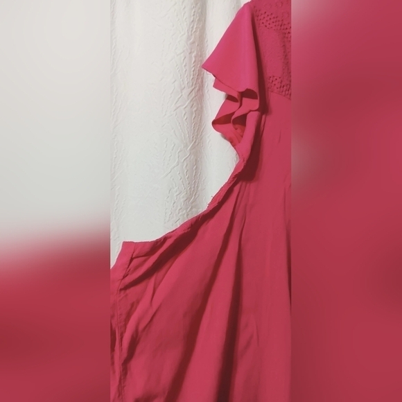 3X25 Torrid  Tie-Front Flutter Cap Sleeve Blouse Plus Size 6X - Picture 5 of 13